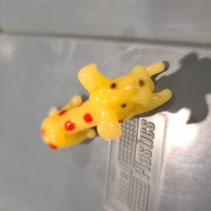 Vintage glass small dog